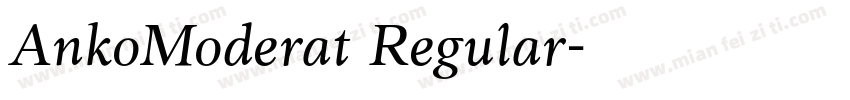AnkoModerat Regular字体转换